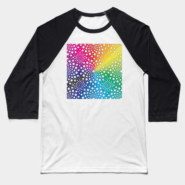 Circles Mandala 6 Baseball T-Shirt by B&K